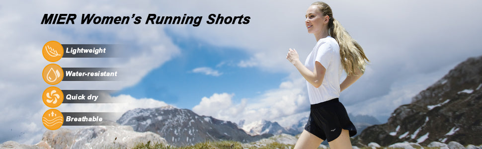 MIER Women's Workout Running Shorts