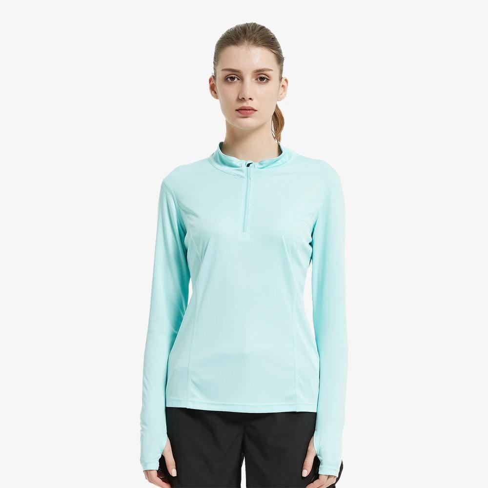 Mier Women S Running Shirts With Thumbholes Sun Protection Miersports