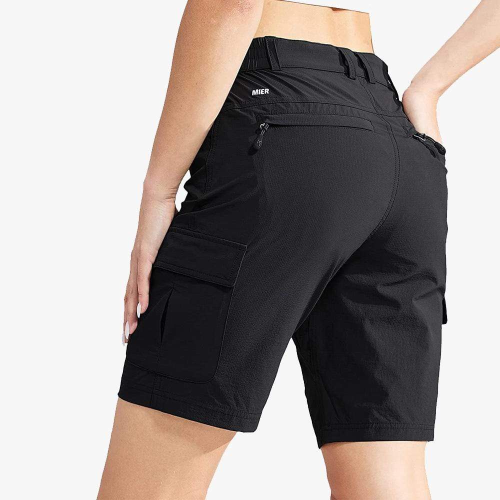 MIER Women Nylon Hiking Shorts Quick Dry Outdoor Cargo Short