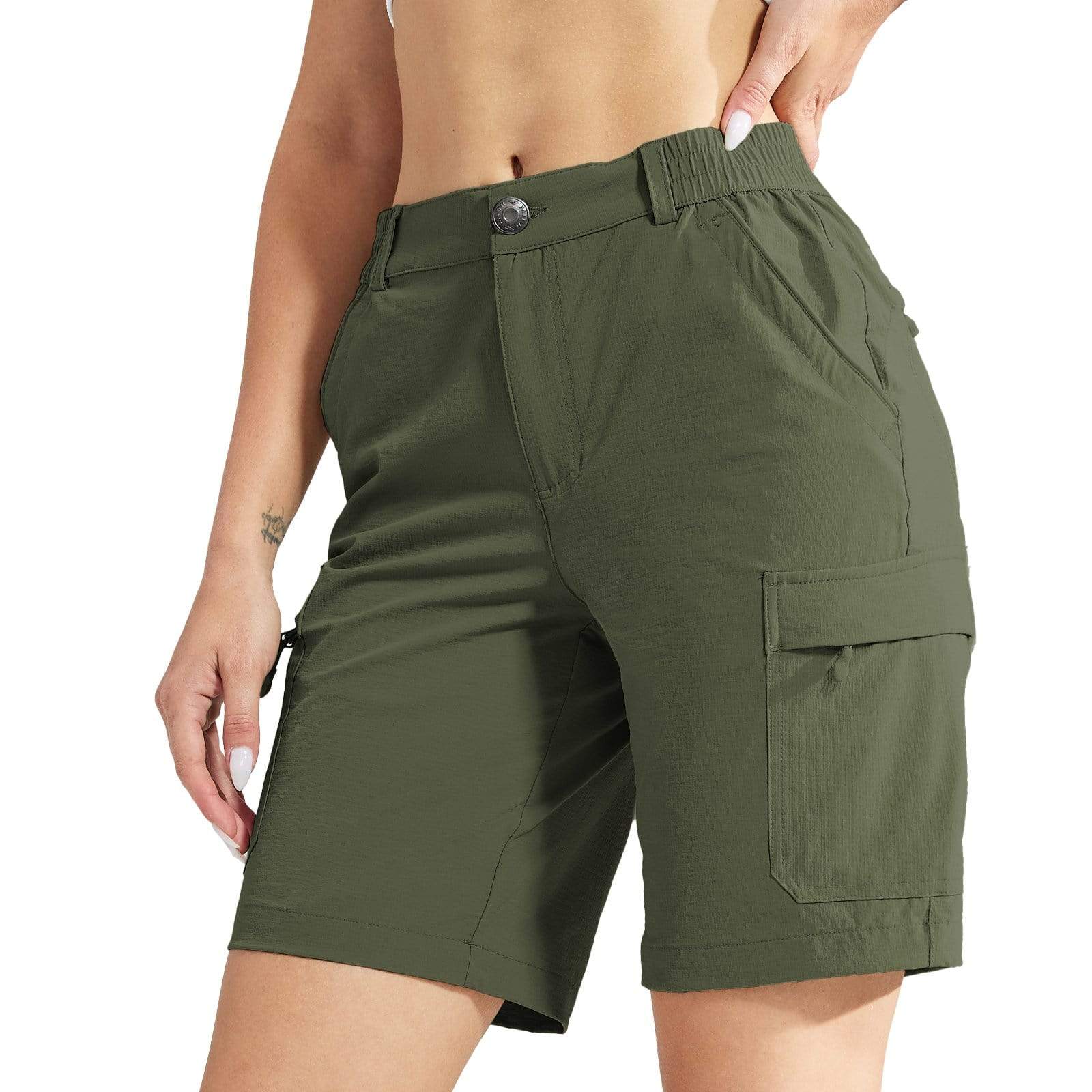 spuiten droogte school MIER Women's Stretchy Hiking Shorts Quick Dry Cargo Shorts