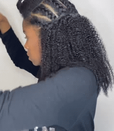 choose to install your extensions into your hair while braided down for a natural-looking protective style