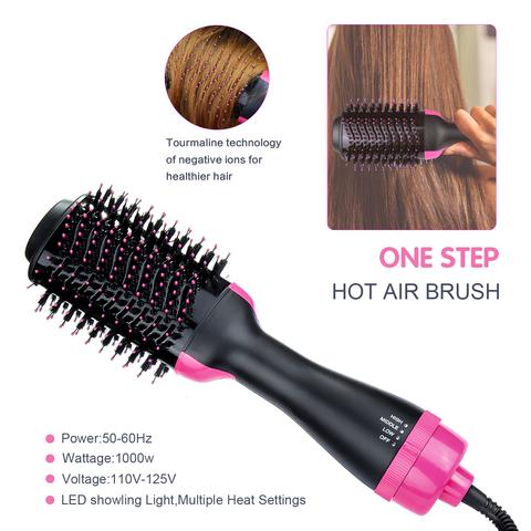 One Step Hair Dryer Straightener Volumizer Brush