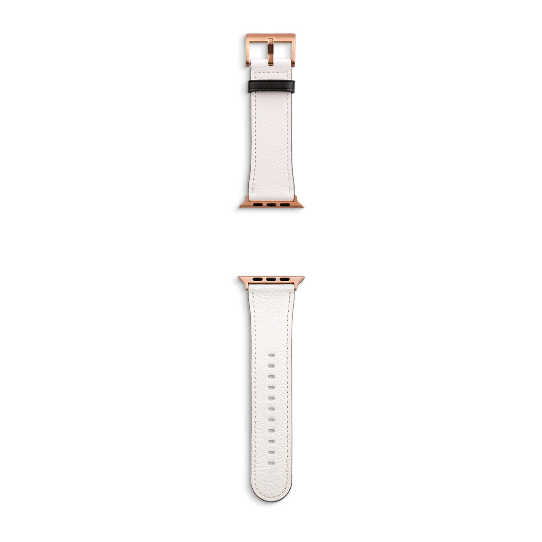 Apple Watch PU Leather Band with Rose Gold Buckles/Lugs