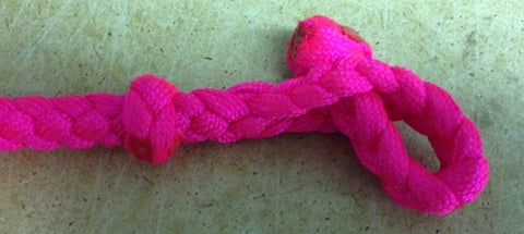 Slobber bar braided pink step 1