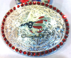 cowgirl up belt buckle