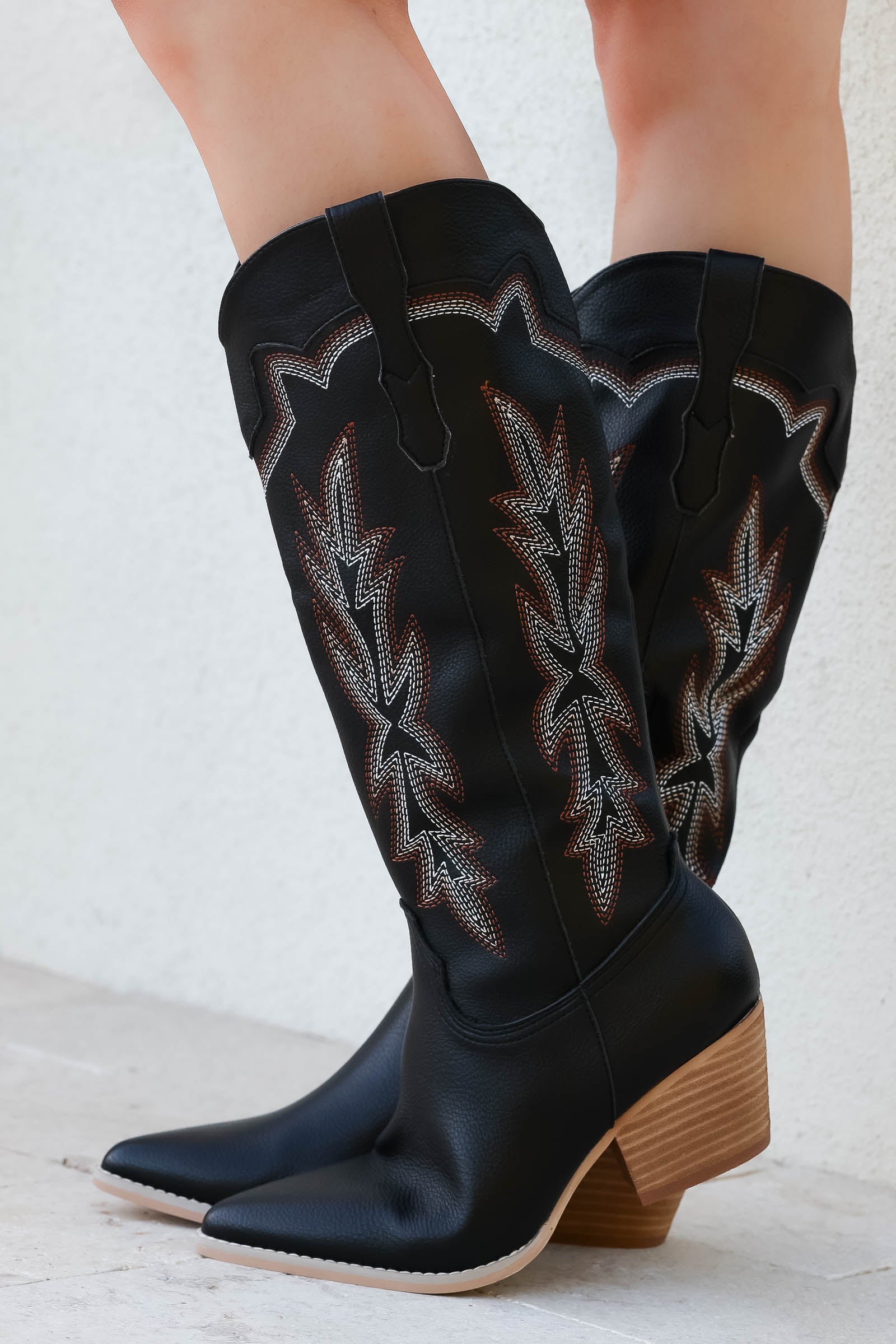 OASIS SOCIETY Ainsley Embroidered Western Boots - Black - Closet Candy  Boutique