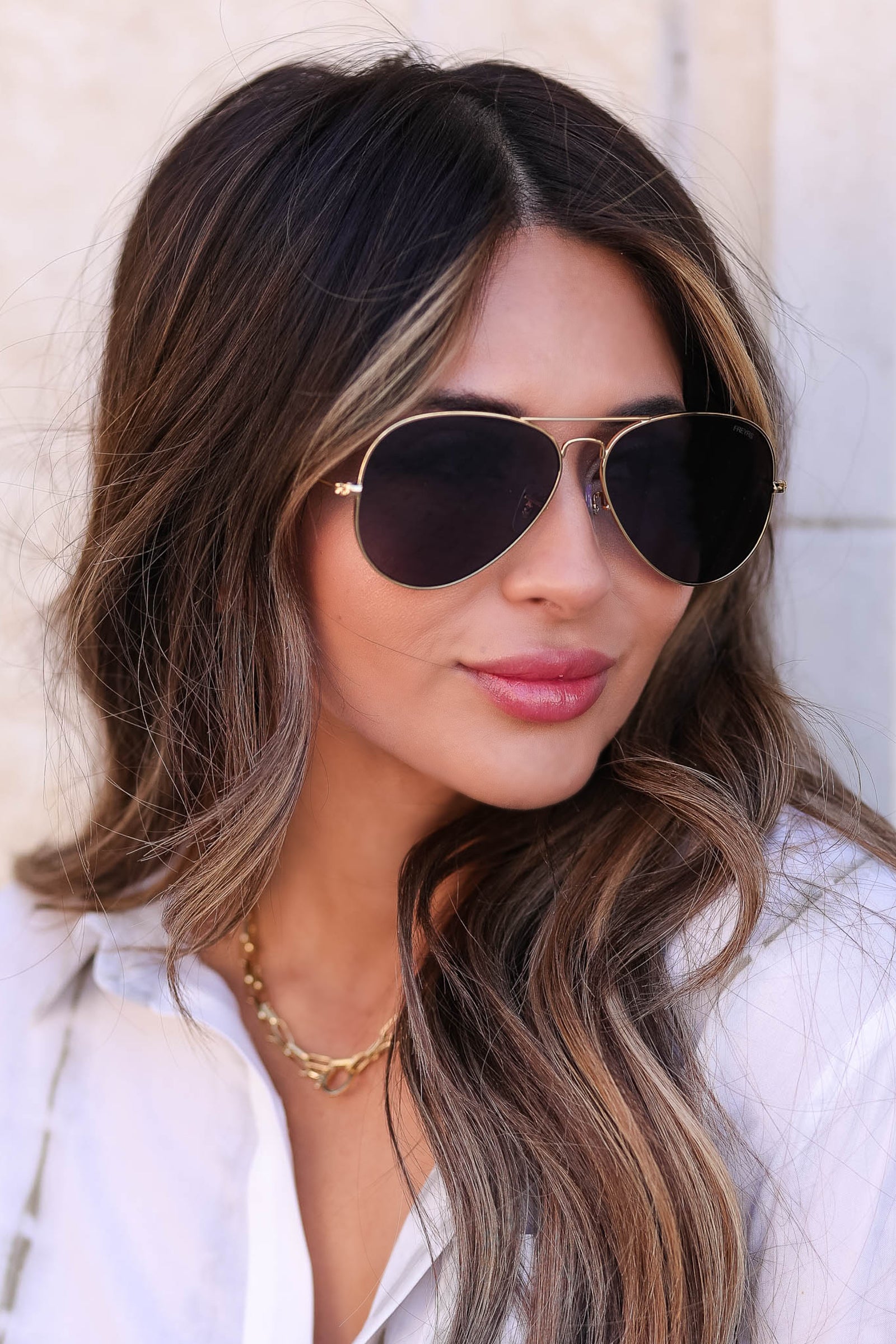 FREYRS Morgan Aviator Sunglasses - Gold - Closet Candy Boutique