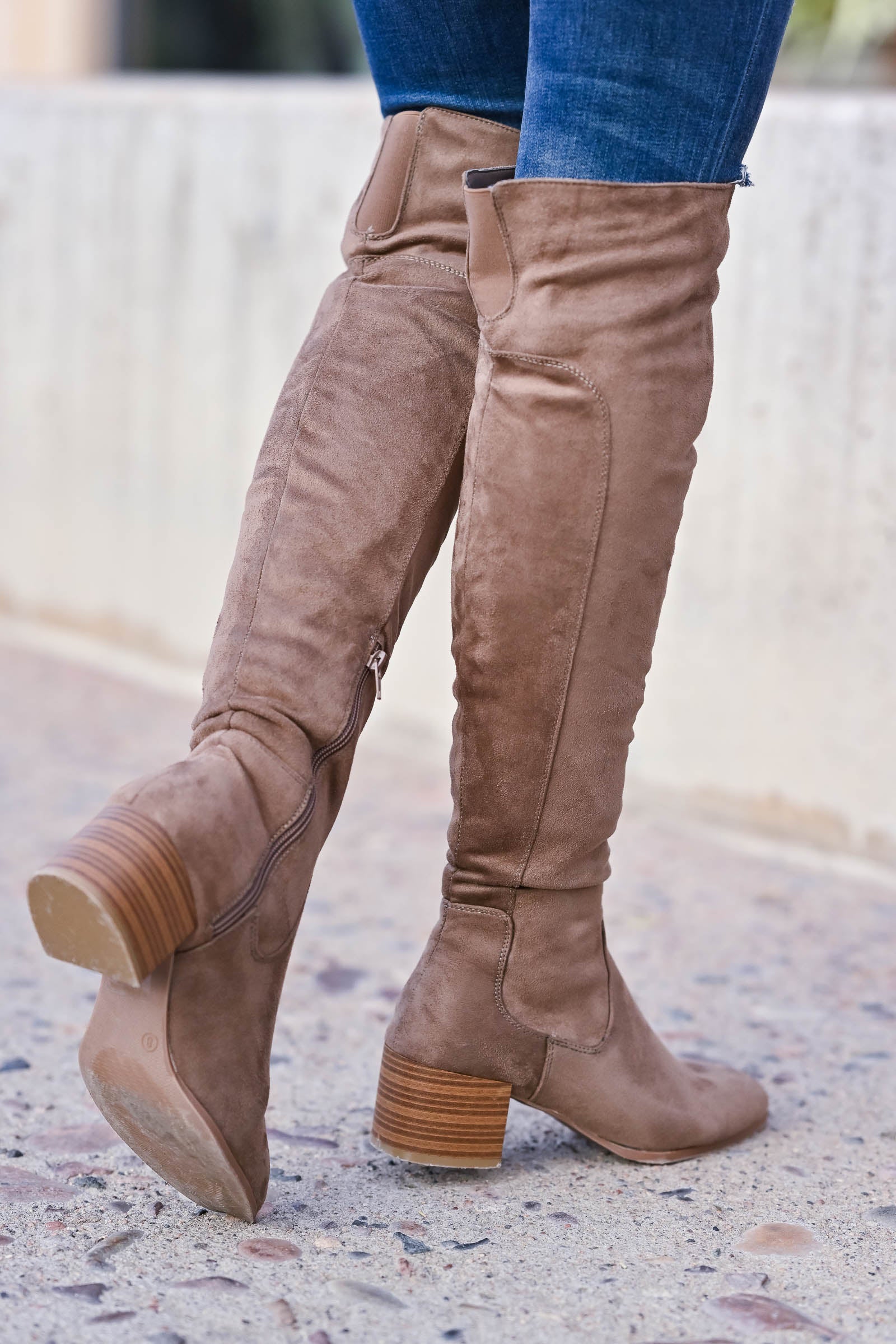 cheap over the knee heel boots