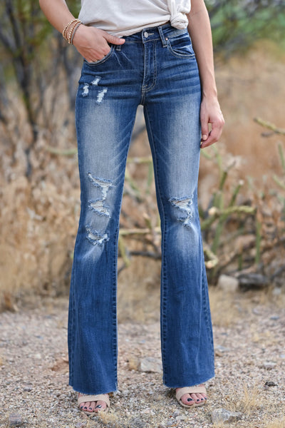 dark wash flare jeans boutique