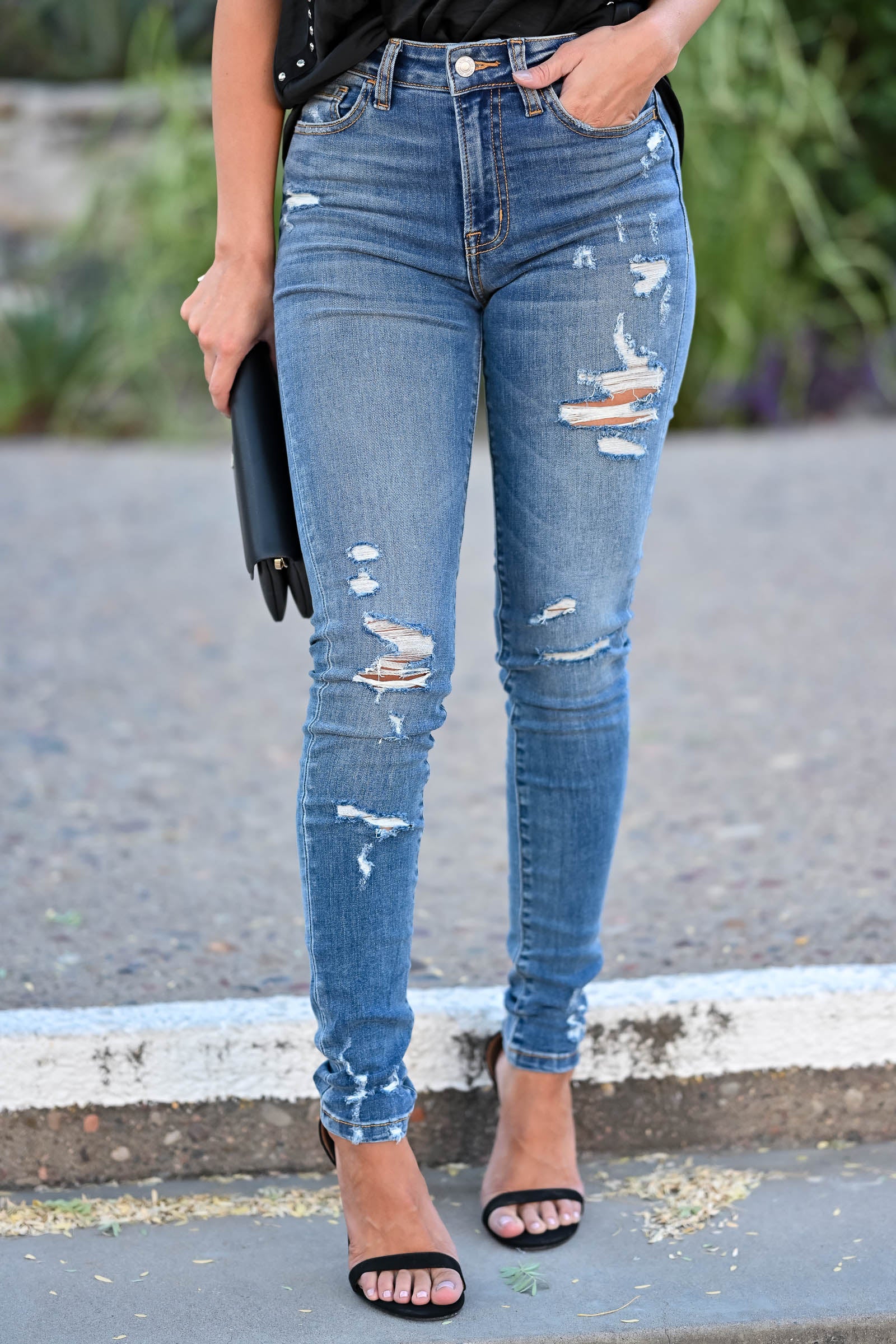 monica high rise ankle jeans