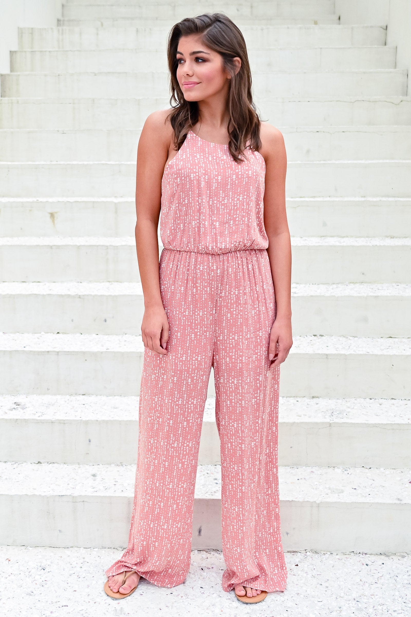 dusty rose jumpsuit