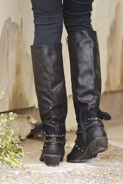 Not To Be Forgotten Boots - Black - Closet Candy Boutique