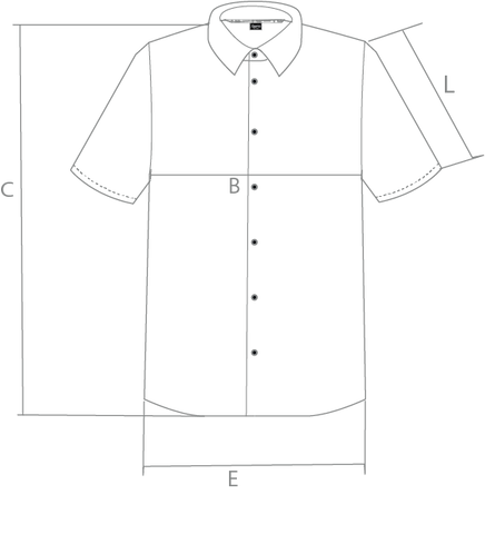 Size chart: Shirt CB – Dolly Noire