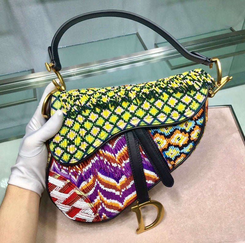 Dior Beaded Saddle Bag – Elite Designer 