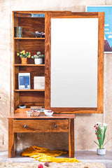 Which Type Of Material Is Best For A Dressing Table?,What Is The Size Of The Mirror On The Dressing Table?,Which place is best for dressing table?,Which mirror is best for dressing table?,How do you set a dressing table in a room?,How do you make a perfect dressing room?,Should there be dressing table in bedroom?,