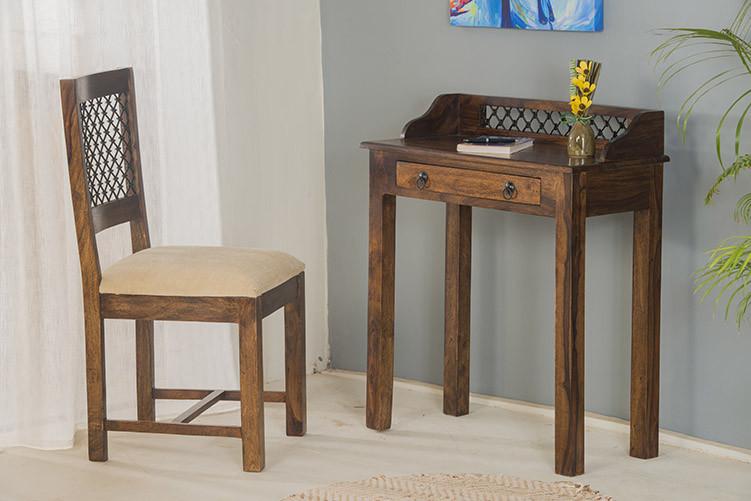 Buy Solid Wood Jail Writing Study Table Online New Launches