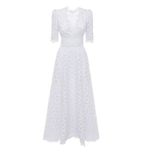 Robe mariage vintage années 40 blanche