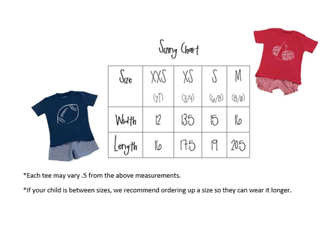 Sizing Chart – Mustard & Ketchup Kids Official