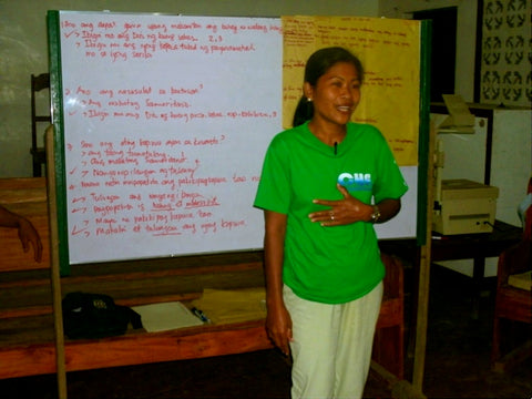Angelita during her volunteer time with our Community Health Education (CHE)