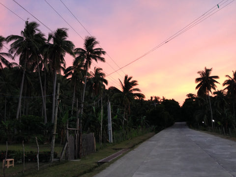Our new roads during sunset