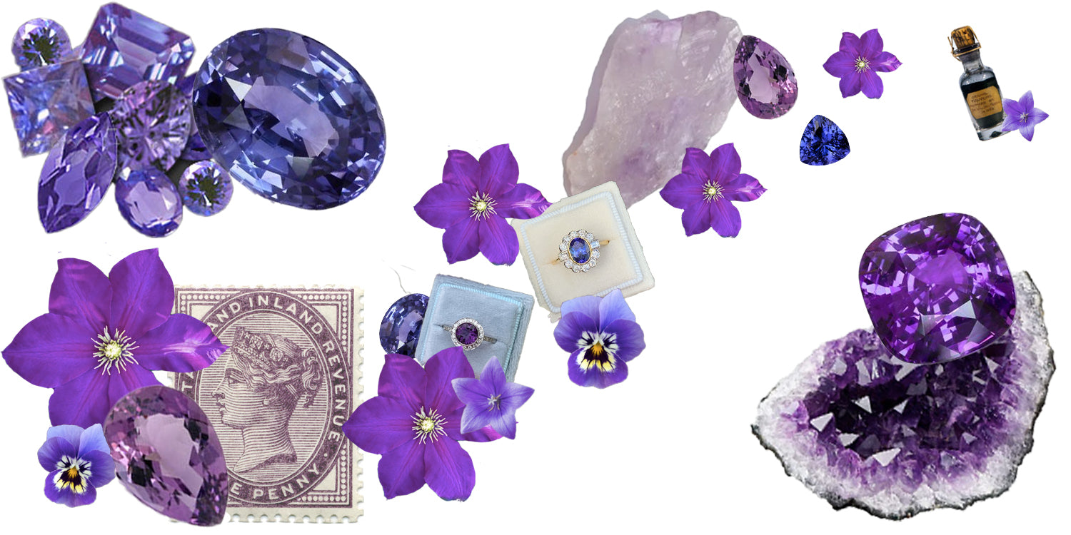 Amethyst Engagement Rings Purple Engagement Rings | FW Custom Jewelry