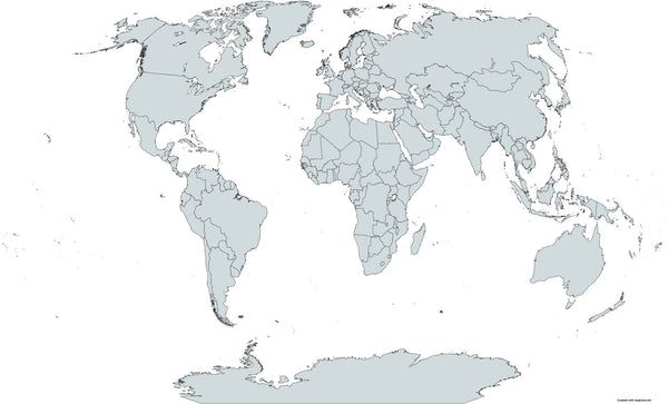 Carte du monde projection de Winkel-Tripel