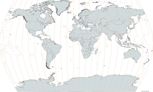 Carte du monde Time