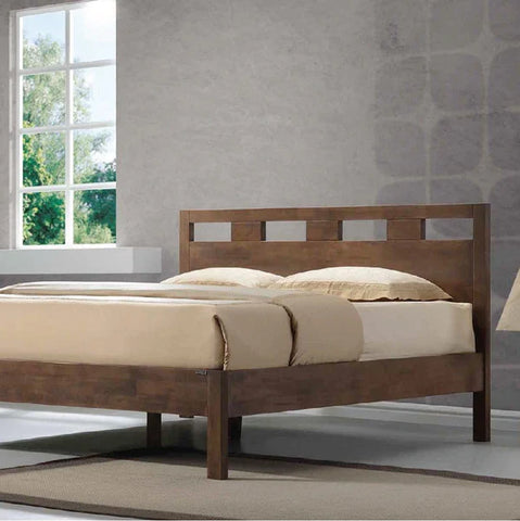 Ashton solid wood bed frame with platform base