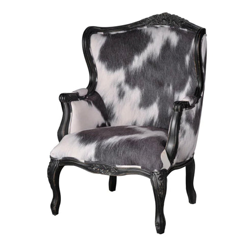 Cowhide Wing Armchair (43277)