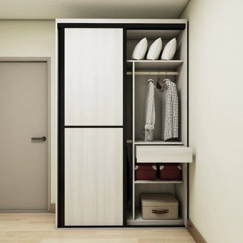 Custom Wardrobe 1.2m-1.5m with Sliding Doors - **STARBUY**