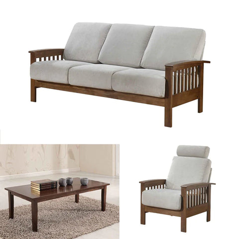 Wood sofa - Picket&Rail