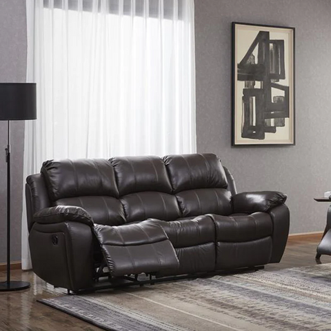 Kuka KS-1238 Top-Grain Leather Sofa Recliner Sofa