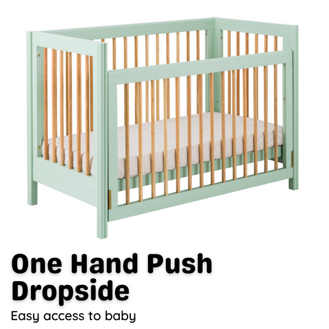 Clover Baby Cot - Picket&Rail - Single Handed Drop Gate