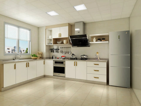 Light Colored Kitchen Cabinet Design _ Picket&Rail