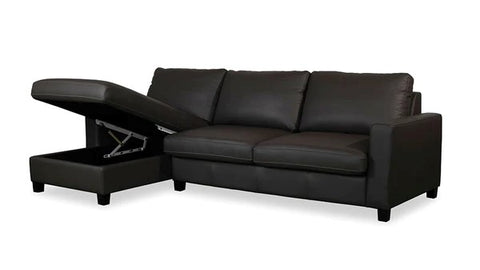 Sofa with a flip-top lid for storing items