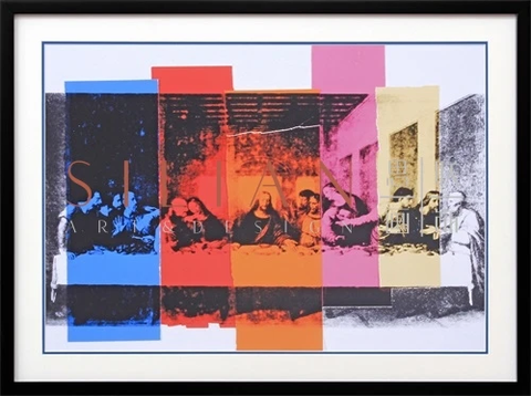 a licensed print of the last supper by andy warhol