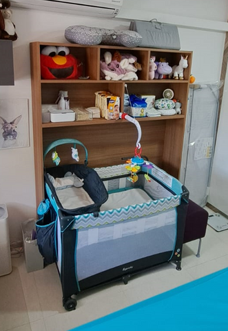 The Baby Cot Convertible Companion Cabinet (BC4) is designed to be the ultimate baby gear storage solution. Get all your baby necessities organized in one place