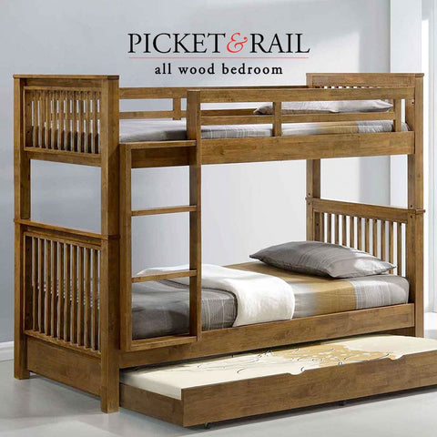 Solid Wood Bunk Beds - Picket&Rail