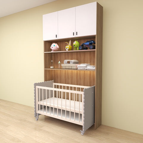 Baby Cot Convertible Companion Cabinet