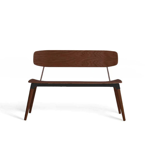 Copine 1.2m Bench in American Walnut (EHS-SD9187B-KD-WAL/BLK)