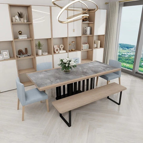 NORYA 2.2m Wood Dining Table in Solid European White Oak (XZTL01B)