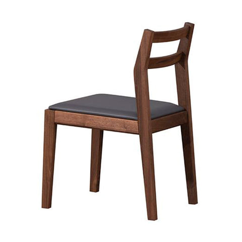 Norya Solid American Walnut Dining Chair PU Leather Seat (NZTS03)