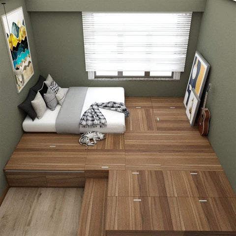 Tatami Storage Bedroom Platform Flooring For Maximum Storage