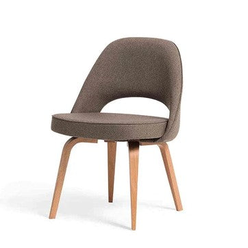  Wooden Dining Chair - Solid American Ash Vegan Leather Upholstered Seat & Back (CH16014)