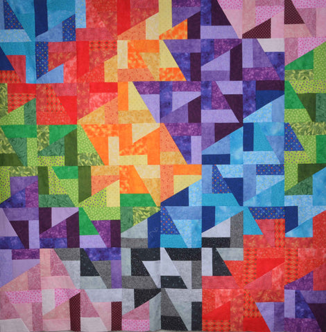 Colour Wash Quilt using 8″ Scrap Crazy Ruler – patchworkatbaywindow