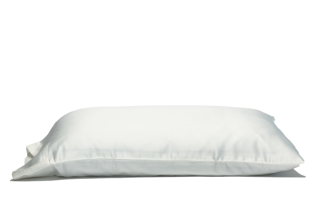 white satin pillow