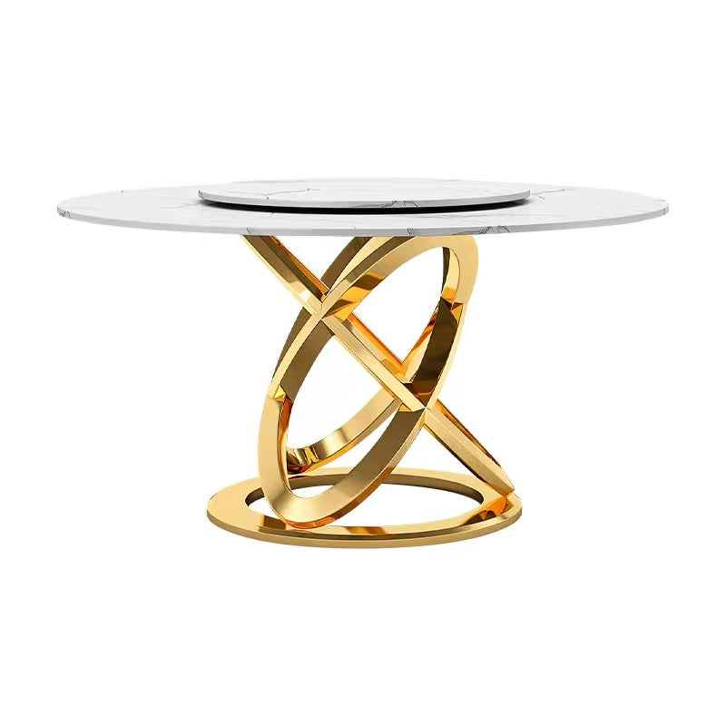 Contemporary 2021 Italy Luxury design Marble Dining Table Round Table - Decobuys