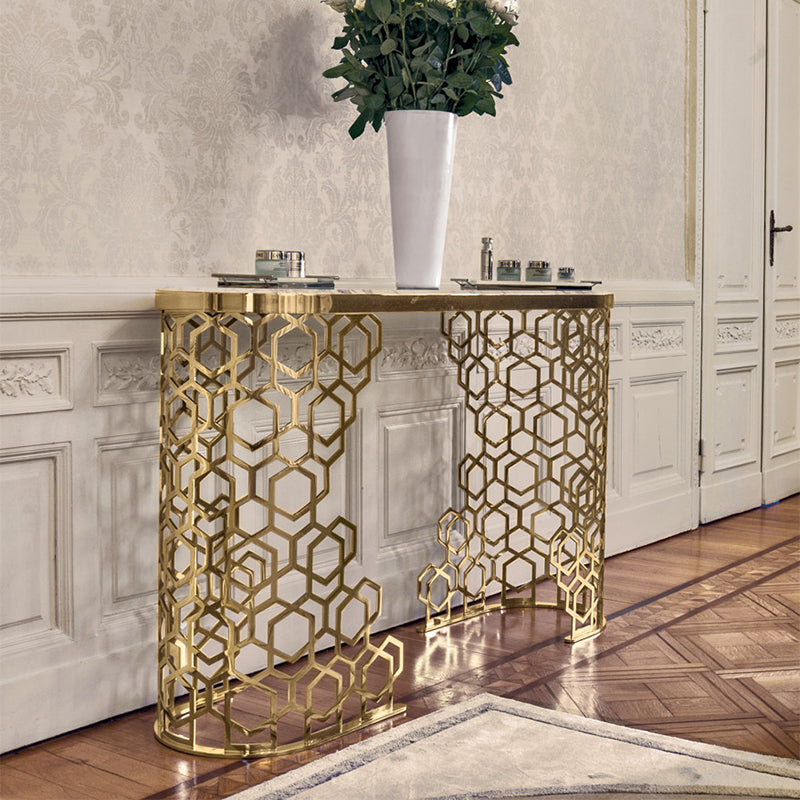 metal console table