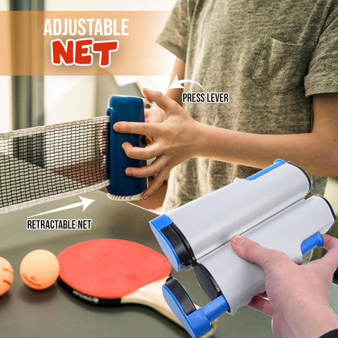Anywhere Retractable Table Tennis Set