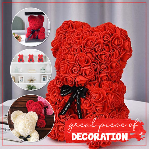 Sweet Valentine Eternal Rose Teddy Bear
